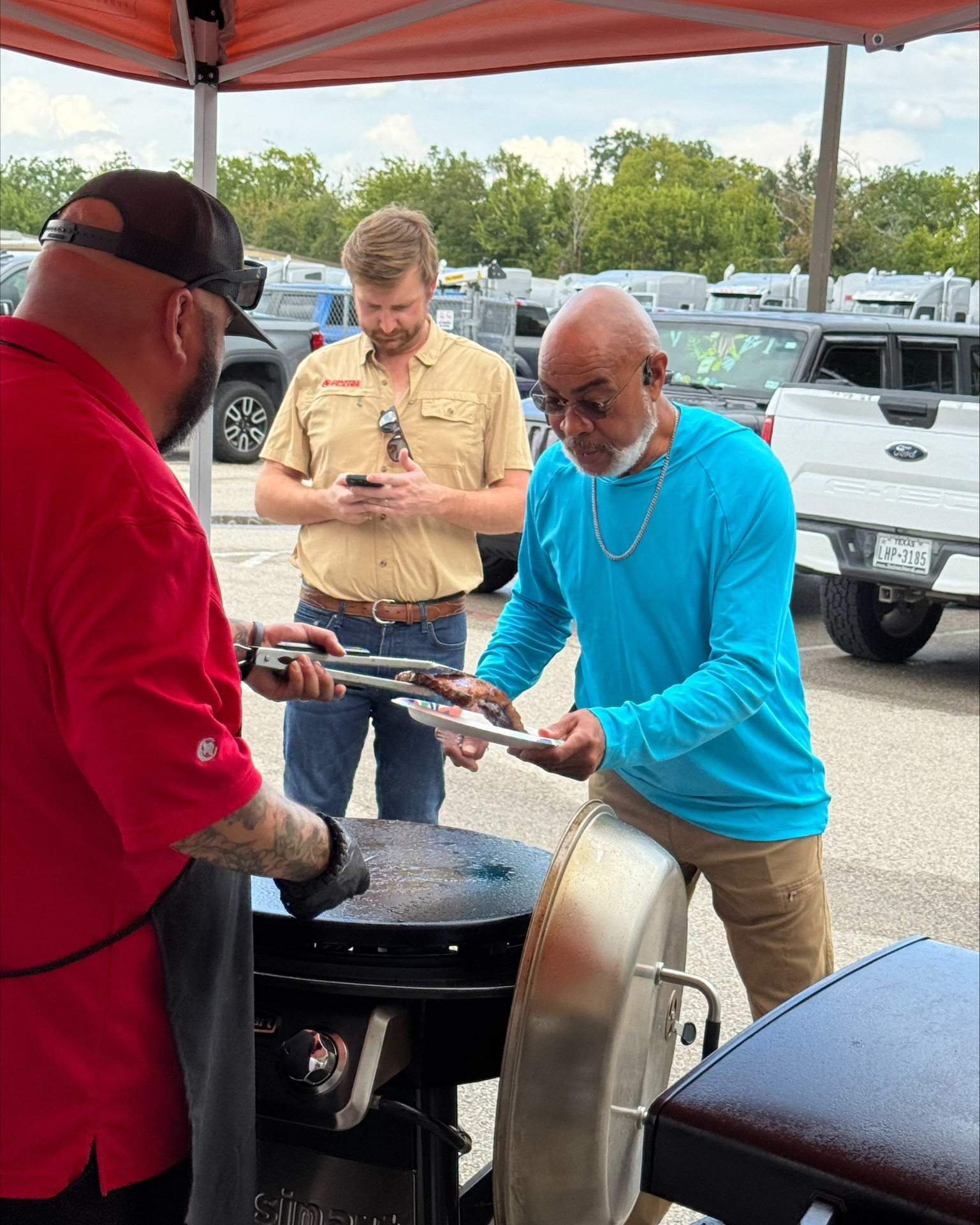 Coastal Plains Trucking celebrates National Truck Driver Appreciation Week with a grilled lunch for their truckers and support team.