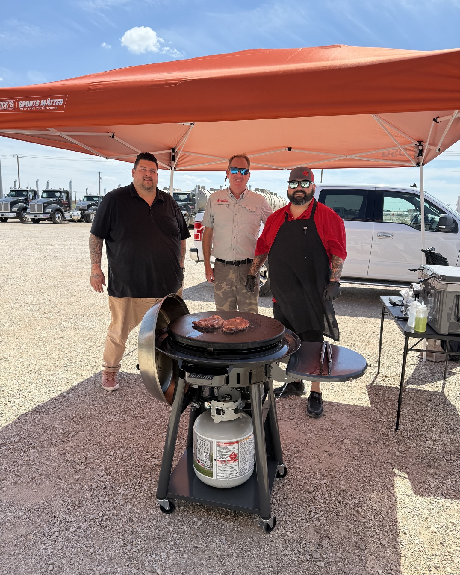 Coastal Plains Trucking celebrates National Truck Driver Appreciation Week with a grilled lunch for their truckers and support team.
